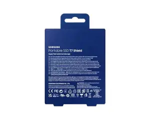 SAMSUNG nešiojamasis SSD T7 Shield 2TB USB 3.2 Gen 2 + IPS 65 mėlyna