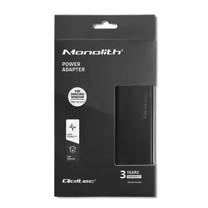QOLTEC 52400 "Samsung" monitoriaus maitinimo adapteris 30 W / 14 V / 2,1 A / 6,5x4,4 kontakto / maitinimo kabelis