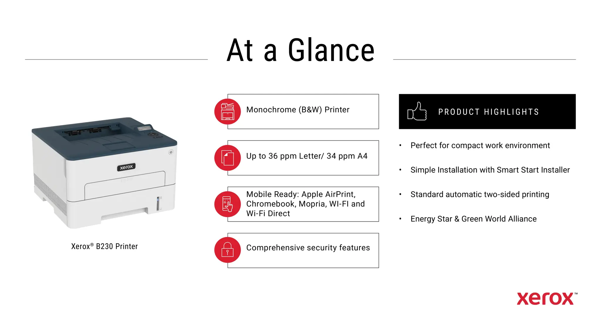 Xerox B 230V/DNI