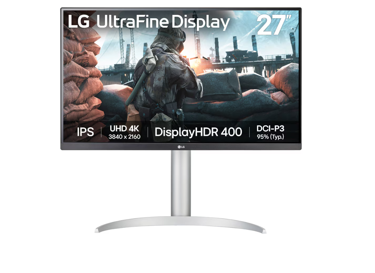 LCD Monitor LG 27UP650K-W 27" 4K Pivot Height adjustable Tilt Panel IPS 3840x2160 16:9 60Hz 5 ms 27UP650K-W