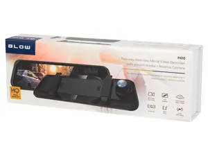 BLACKBOX DVR F610 BLOW video recorder, 10" screen mirror + reversing camera