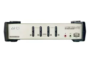 ATEN CS1734B-A7-G ATEN CS1734B 4-Port USB 2.0 KVMP Switch OSD, 4x USB Cables, 2-port Hub, Audio