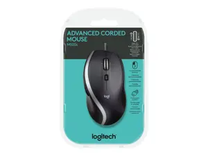 "Logitech Advanced Corded Mouse M500s", dešinioji, optinė, A tipo USB, 4000 DPI, juoda