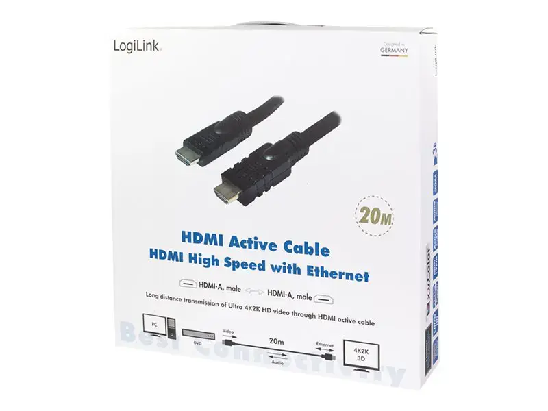 LOGILINK CHA0020 LOGILINK - Aktyvusis HDMI didelės spartos kabelis, 20 m