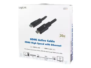 LOGILINK CHA0020 LOGILINK - Aktyvusis HDMI didelės spartos kabelis, 20 m