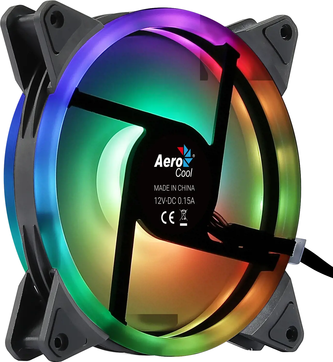 AEROCOOL PGS DUO 14 ARGB 6pin 140mm - VENTILIATORIUS