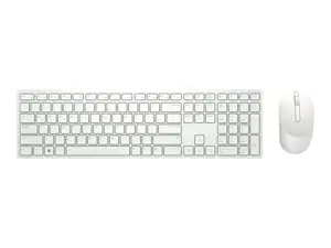 DELL KM5221W-WH, pilno dydžio (100%), RF belaidis, QZERTY, baltas, pelė pridedama