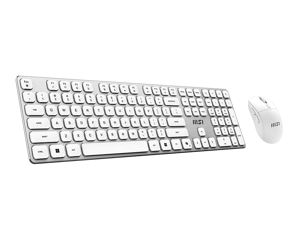 MSI FORGE K210 WIRELESS COMBO WHITE US | Keyboard and Mouse Set | Wireless | Mouse included | US | White
