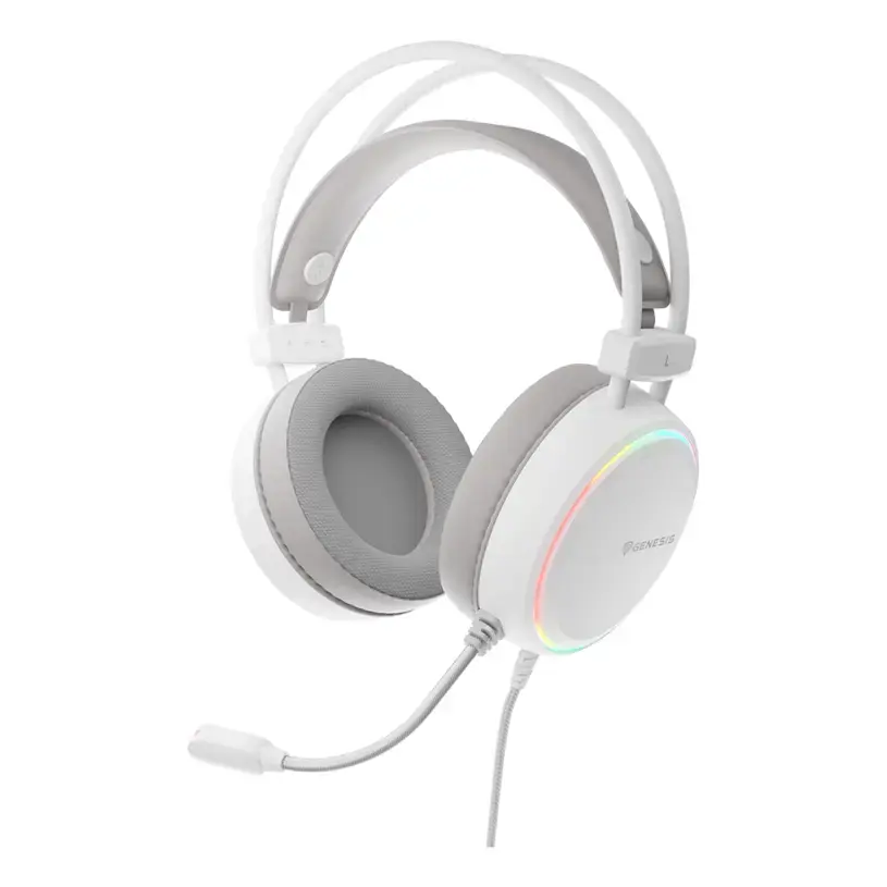 Genesis RGB Gaming Headset | Neon 613 G2 | Wired | Over-ear | Microphone | White