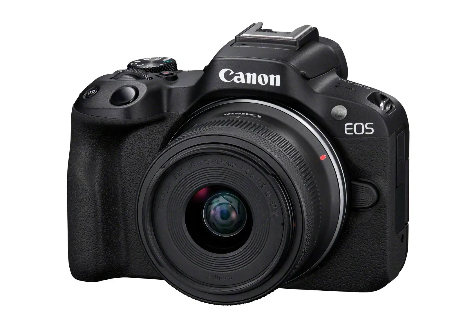 "Canon EOS R50", juoda + RF-S 18-45mm F4.5-6.3 IS STM rinkinys, 24,2 MP, 6000 x 4000 taškų, CMOS, 4K Ultra HD, jutiklinis ekranas, juoda