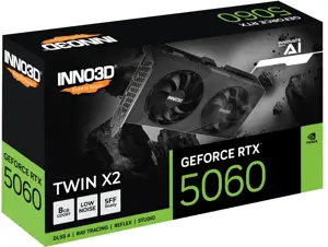 Vaizdo plokštė INNO3D GeForce RTX 5060 8 GB, GDDR7, N50602-08D7-195071N