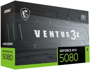 Vaizdo plokštė MSI GeForce RTX 5080 16 GB, GDDR7, RTX 5080 16G VENTUS 3X OC