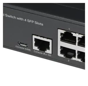 "TP-Link JetStream" 24 prievadų Gigabit L2 valdomas komutatorius su 4 SFP lizdais, valdomas, L2/L3, Gigabit Ethernet (10/100/1000), montuojamas į 1U stovą