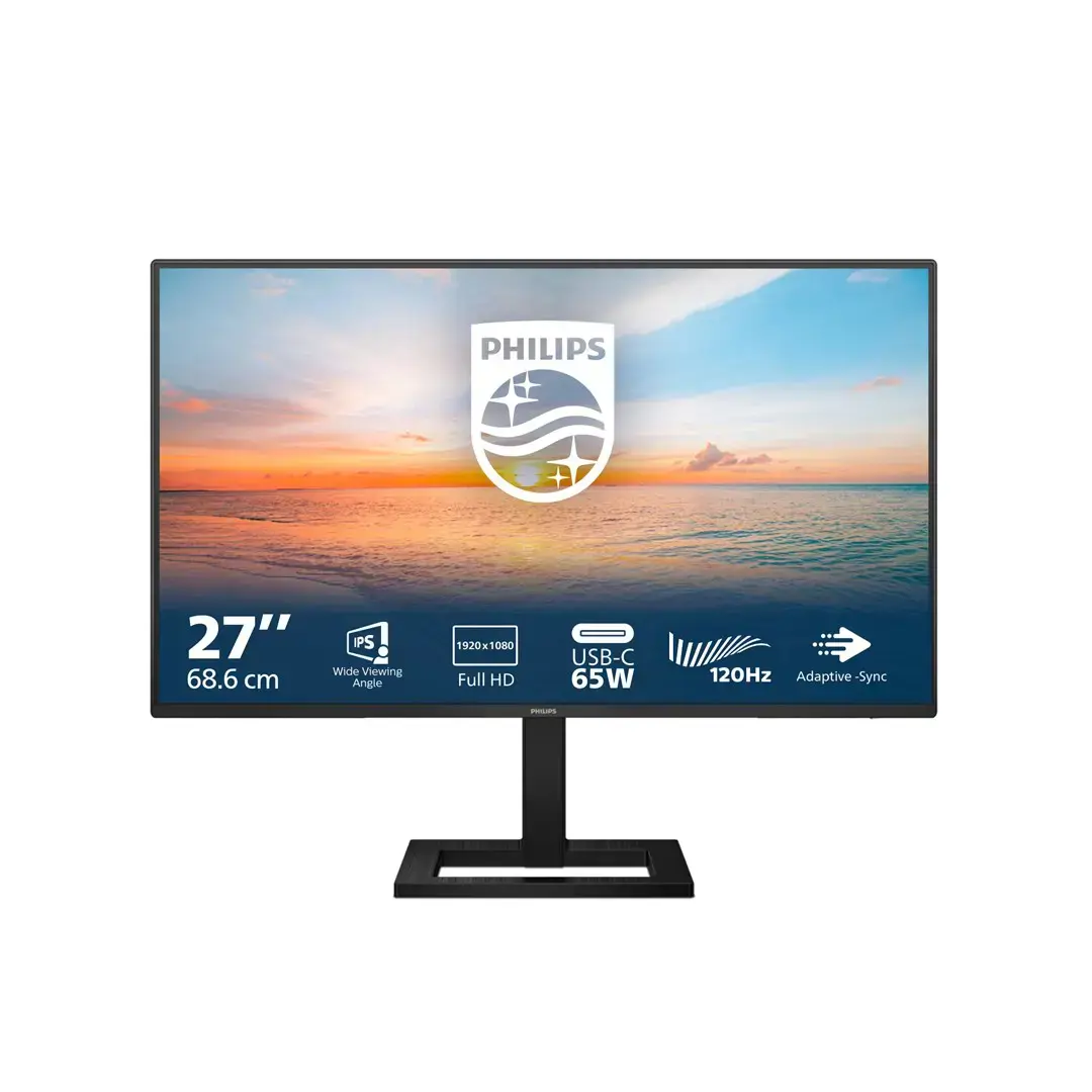 Philips 1000 series 27E1N1300AE/00, 68.6 cm (27"), 1920 x 1080 pixels, Full HD, LCD, 4 ms, Black