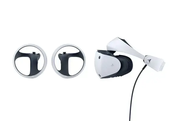 "Sony PlayStation VR2", specialus ant galvos montuojamas ekranas, juodas, baltas, 110°, vienspalvis, OLED, 2000 x 2040 taškų