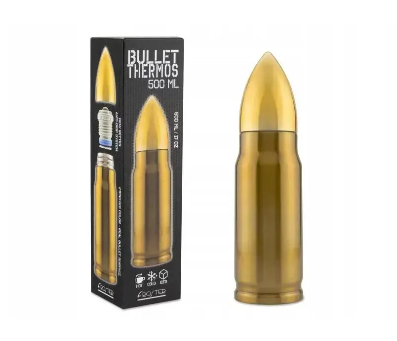 Bullet Brass thermos cartridge 500 ml