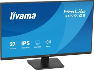 iiyama ProLite X2791QS-B1 computer monitor 68.6 cm (27") 2560 x 1440 pixels Quad HD LED Black