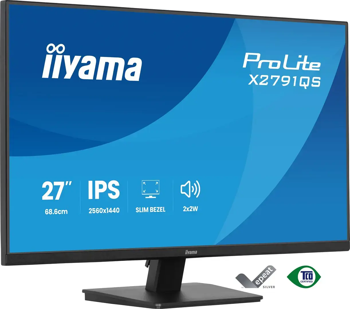 iiyama ProLite X2791QS-B1 computer monitor 68.6 cm (27") 2560 x 1440 pixels Quad HD LED Black
