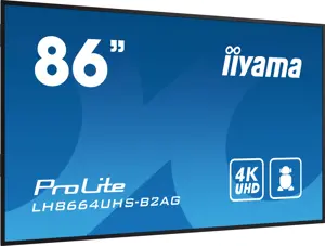 iiyama LH8664UHS-B2AG, Digital signage flat panel, 2.18 m (86"), 3840 x 2160 pixels, Wi-Fi, 24/7