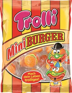TROLLI guminukai MINI BURGER, 170g