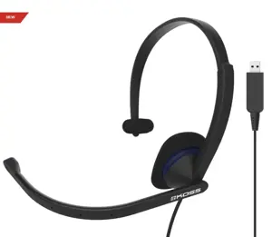 "Koss" ausinės CS195 USB laidinės, "On-Ear", su mikrofonu, A tipo USB, juodos spalvos