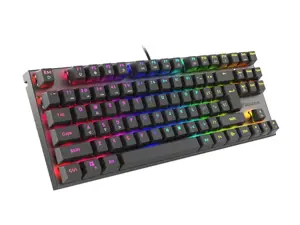 "Genesis THOR 303 TKL", mechaninė žaidimų klaviatūra, RGB LED apšvietimas, JAV, juoda, laidinė, A tipo USB