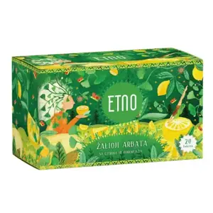 Etno žalioji arbata su citrina ir ginkmedžiu 40g (2gx20 vnt.)