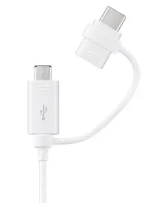 "Samsung" EP-DG930, 1,5 m, USB A, USB C/Micro-USB B, USB 2.0, vyriškas/vyriškas, baltas