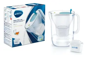 Vandens filtras-ąsotis BRITA Style 2.4L melsvas su vandens vandens filtru MAXTRA+ 1 vnt.
