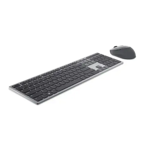DELL KM7321W, pilno dydžio (100%), RF belaidis + "Bluetooth", QWERTY, pilka, titano spalvos, pelė pridedama