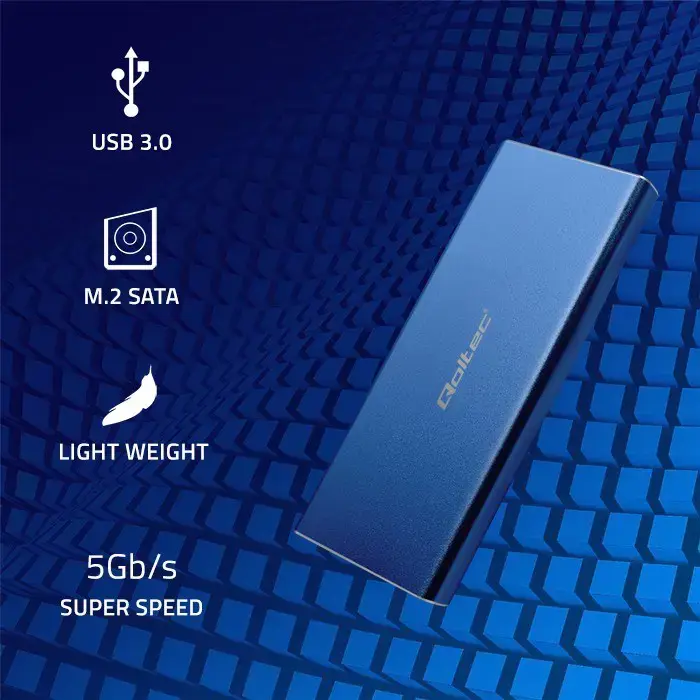 Enclosure M.2 SSD drive SATA,NGFF,USB3.0,2TB