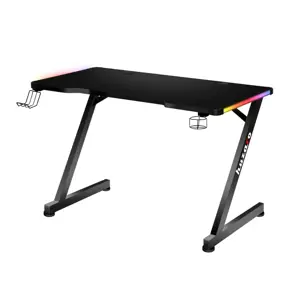 Žaidimų stalas huzaro Hero 2.5 RGB LED, Juoda