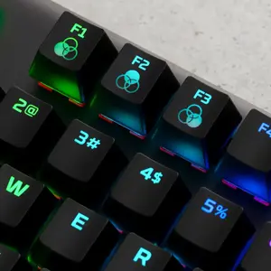 "HP HyperX Alloy Origins Core", be klavišų (80-87%), USB, mechaninis, QWERTY, RGB LED, juodas