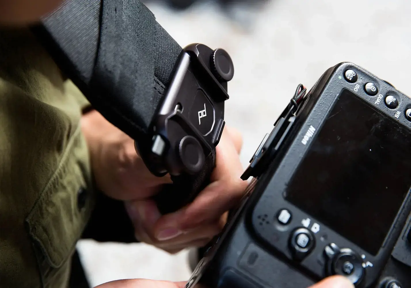 "Peak Design" fotoaparato spaustukas Capture V3, juodas