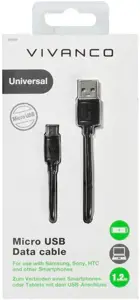 "Vivanco" kabelis microUSB - USB 2.0 1,2 m (36251)
