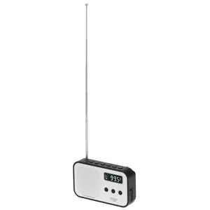 Adler | Digital radio PLL AM/FM | AD 1907 | Alarm function | White/Black