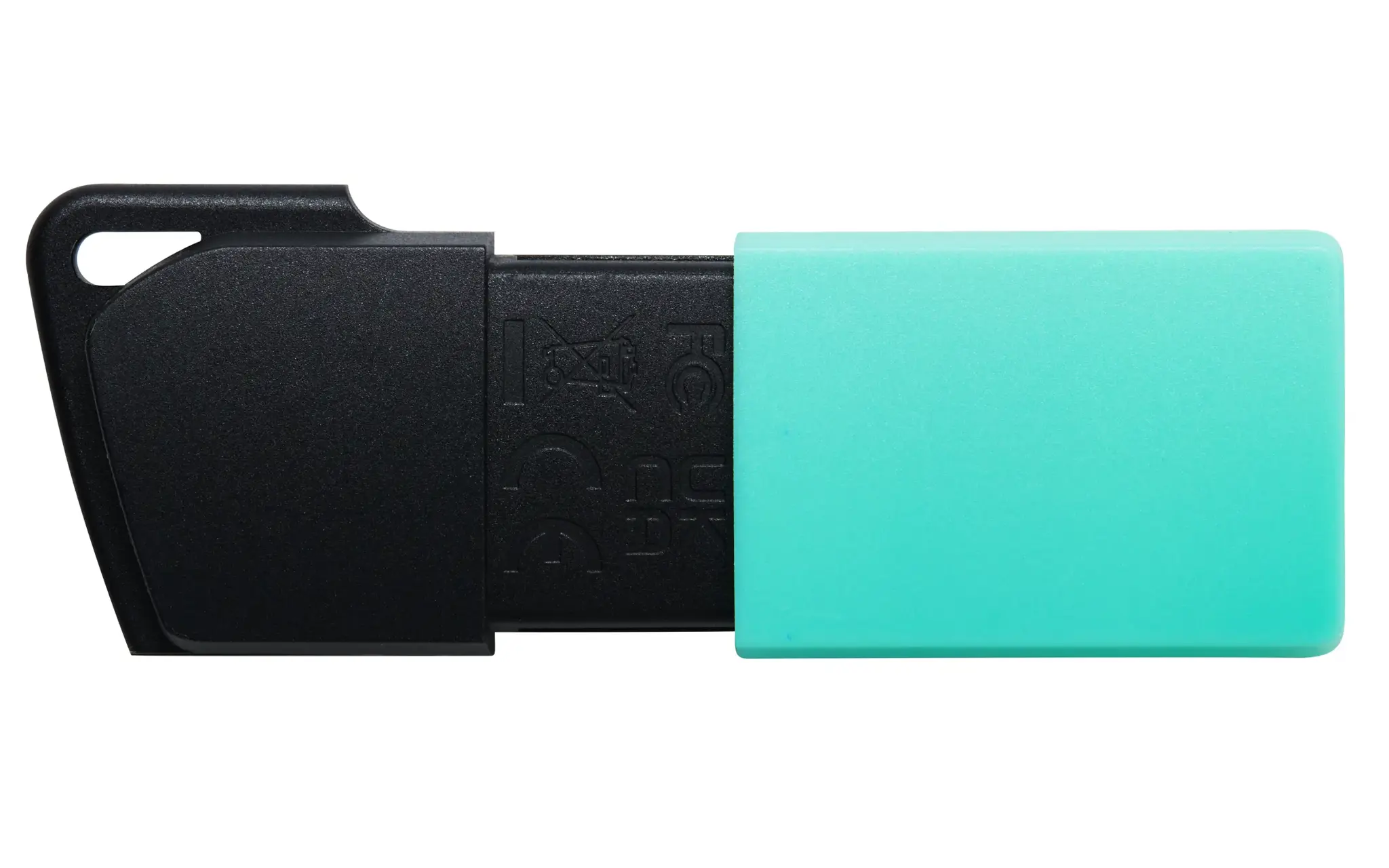 "Kingston" 256GB "DataTraveler Exodia M" USB slankmačio dangtelis USB 3.2 Gen2, turkio spalvos