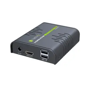 TECHLY 028214 Techly HDMI KVM ilgintuvas su USB (pelė, klaviatūra) iki 120 m Cat5/5e/6 kabeliu