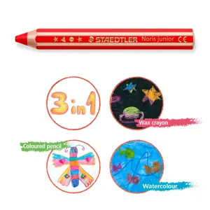 Spalvoti pieštukai STAEDTLER Buddy 3in1, 6 spalvų