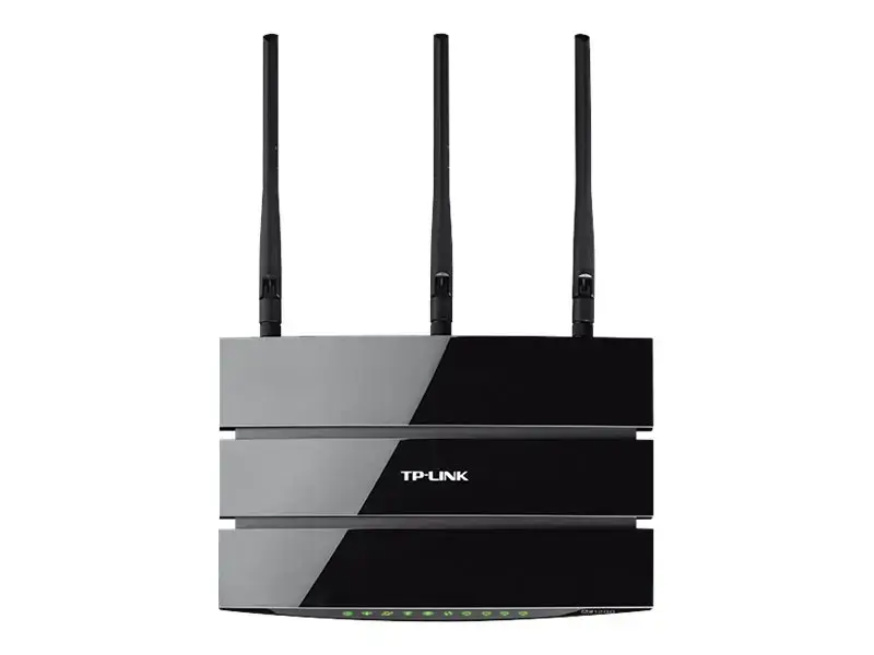 TP-Link AC1200 belaidis MU-MIMO VDSL/ADSL modeminis maršrutizatorius, "Wi-Fi 5" (802.11ac), dviejų dažnių (2,4 GHz / 5 GHz), Ethernet LAN, ADSL, juodas, stalinis maršrutizatorius