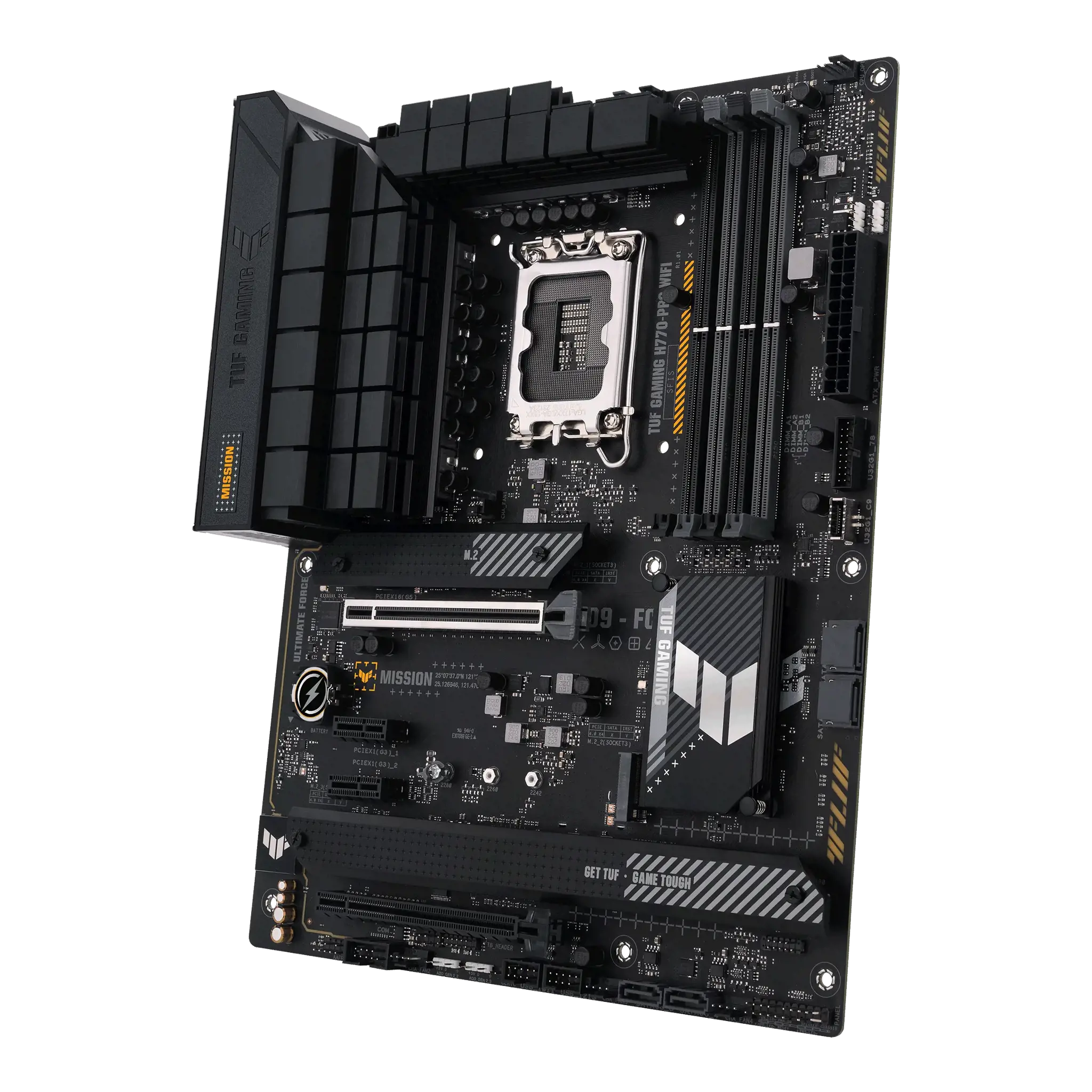 ASUS TUF GAMING H770-PRO WIFI, "Intel", LGA 1700, "Intel® Celeron®", "Intel® Core™ i3", "Intel® Core™ i5", "Intel® Core™ i7", "Intel® Core™ i9",..., LGA 1700, DDR5-SDRAM, 128 GB