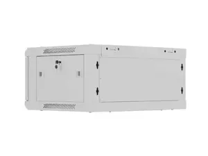 Lanberg Wall mounted installation cabinet 19" 4U 600X450 | WF01-6404-00S | Gray