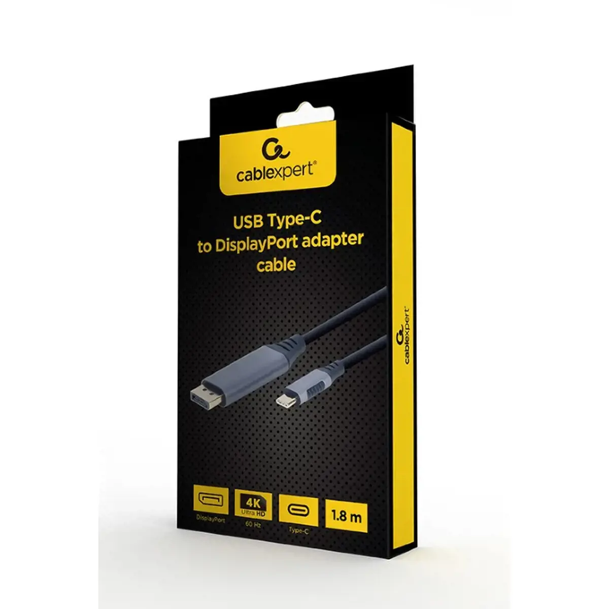 GEMBIRD CC-USB3C-DPF-01-6 USB Type-C į "DisplayPort" vyriškos lyties adapterio laidas erdviai pilkas 1,8 m