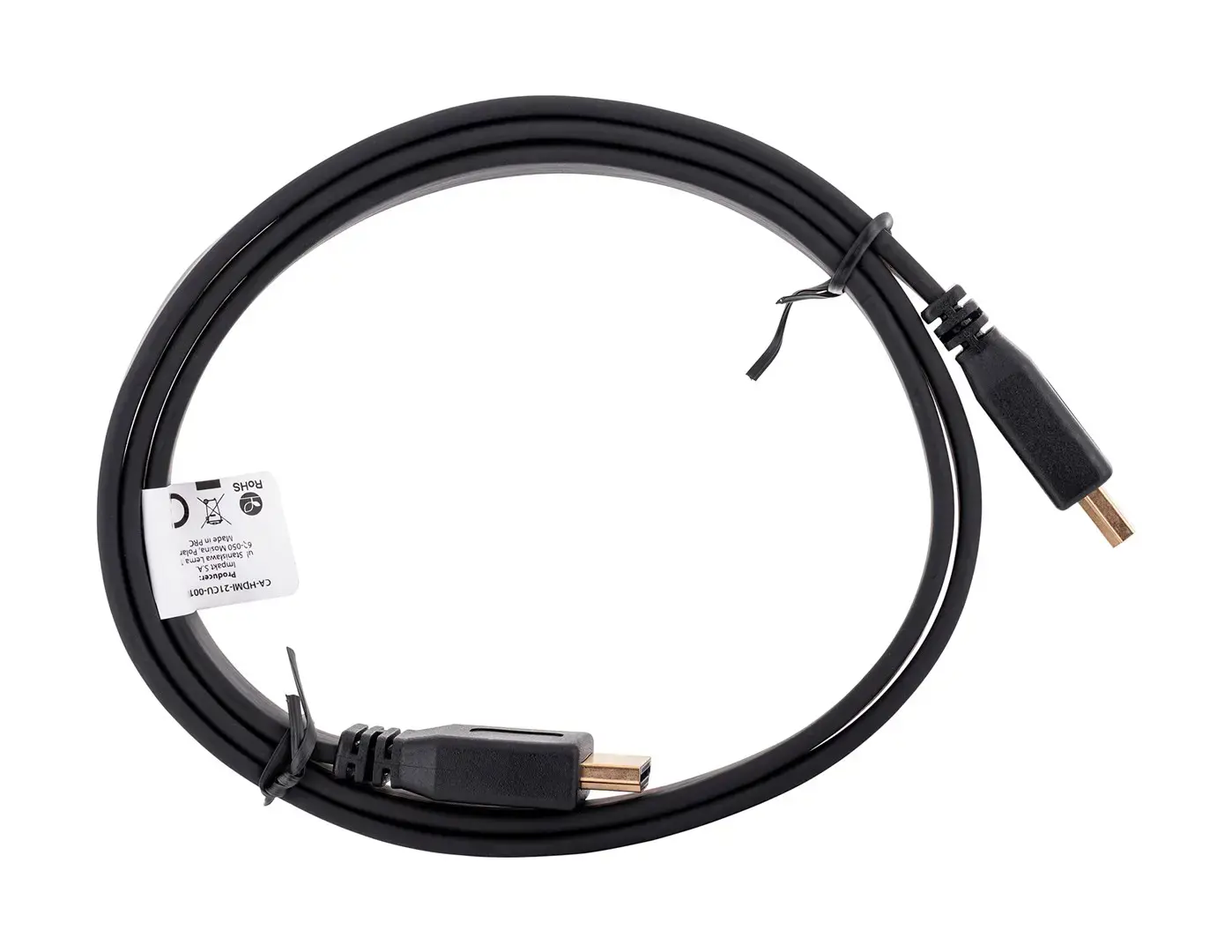 LANBERG CA-HDMI-21CU-0010-BK "Lanberg" kabelis HDMI M/M V2.0 1M juodas plokščias