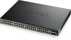 Zyxel XGS2220-54FP, Managed, L3, Gigabit Ethernet (10/100/1000), Power over Ethernet (PoE), Rack mo…