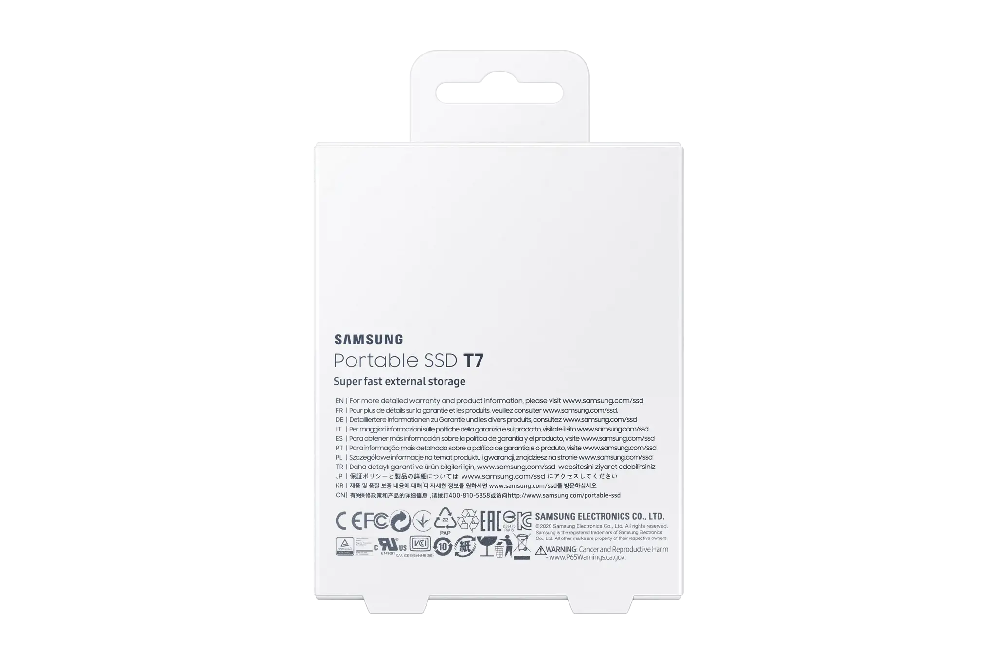 "Samsung" nešiojamasis SSD diskas T7, 2000 GB, C tipo USB, 3.2 Gen 2 (3.1 Gen 2), 1050 MB/s, apsauga nuo slaptažodžio, pilkas