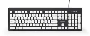 GEMBIRD KB-CH-01 Gembird KB-CH-01 Daugialypės terpės X-žirklės klaviatūra USB, JAV išdėstymas, juoda