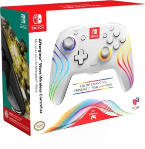 PDP wireless controller Afterglow Wave Nintendo Switch, white