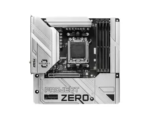 MSI B650M PROJECT ZERO, AMD, Socket AM5, Socket AM5, 128 GB, DDR5-SDRAM, 128 GB