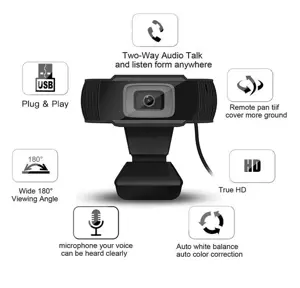 Platinet USB interneto kamera, 2 megapikselių, 1080p Full HD, USB-A, integruotas mikrofonas, reguliuojamas fiksatorius, 30-50 kadrų per sekundę, juoda, vienerių metų garantija, dėžutė, 2 MP, 1920 x 1080 taškų, Full HD, 1080p, AVI, USB 2.0